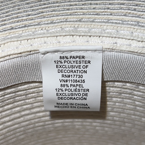 Women’s White and Black Fedora hat! Brand new. Never worn. - Picture 4 of 4